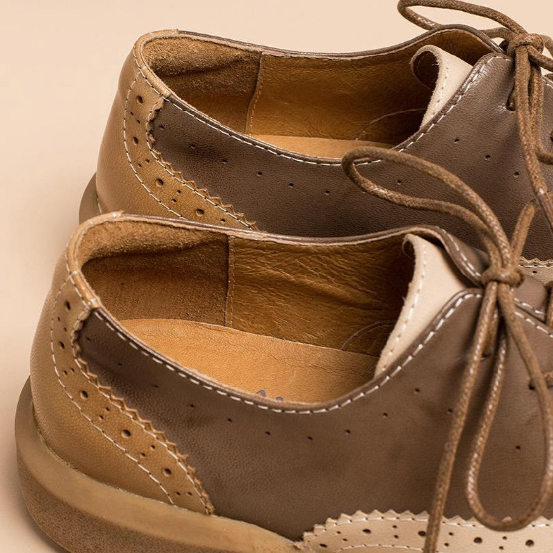 Women's Brogue Leather Oxfords