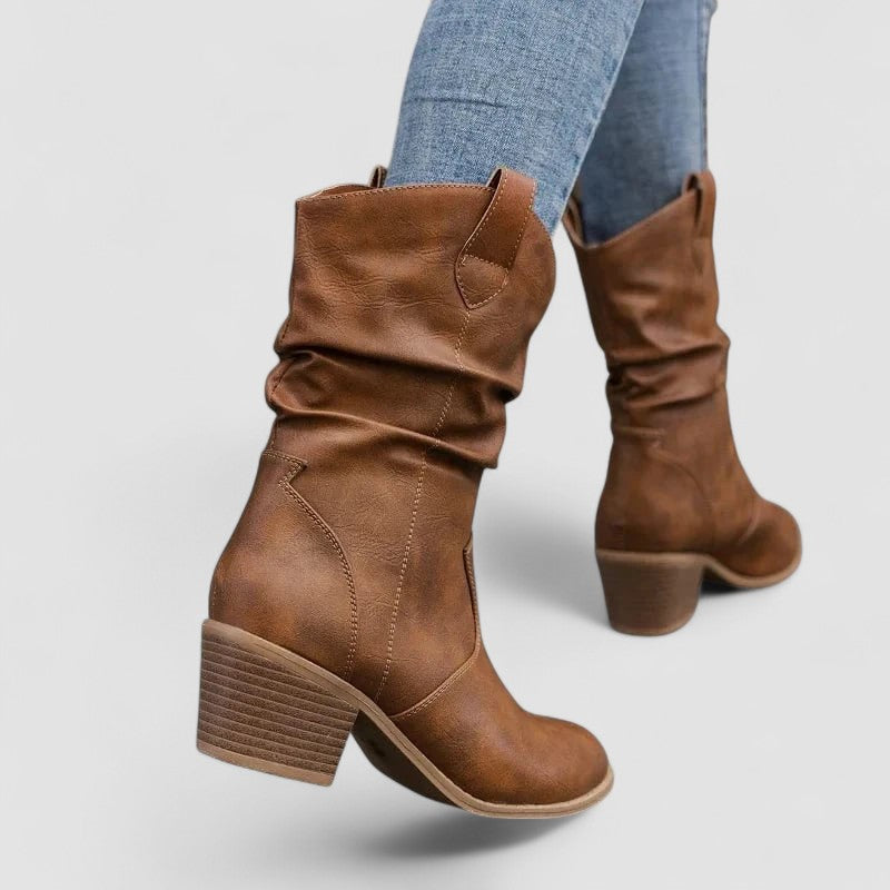 Dorinda™ | Slouch Heeled Boots