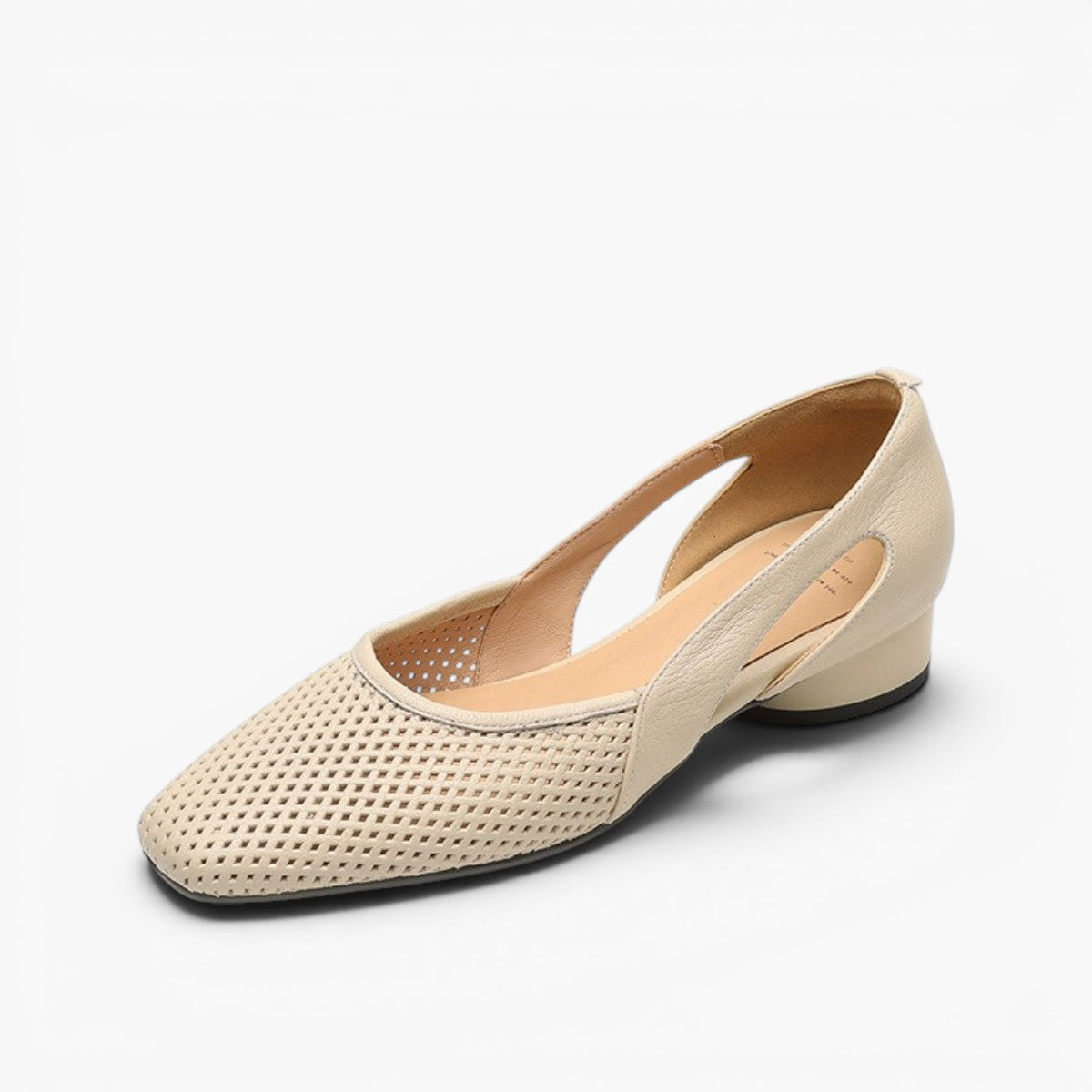 Women's Mesh Leather Heels