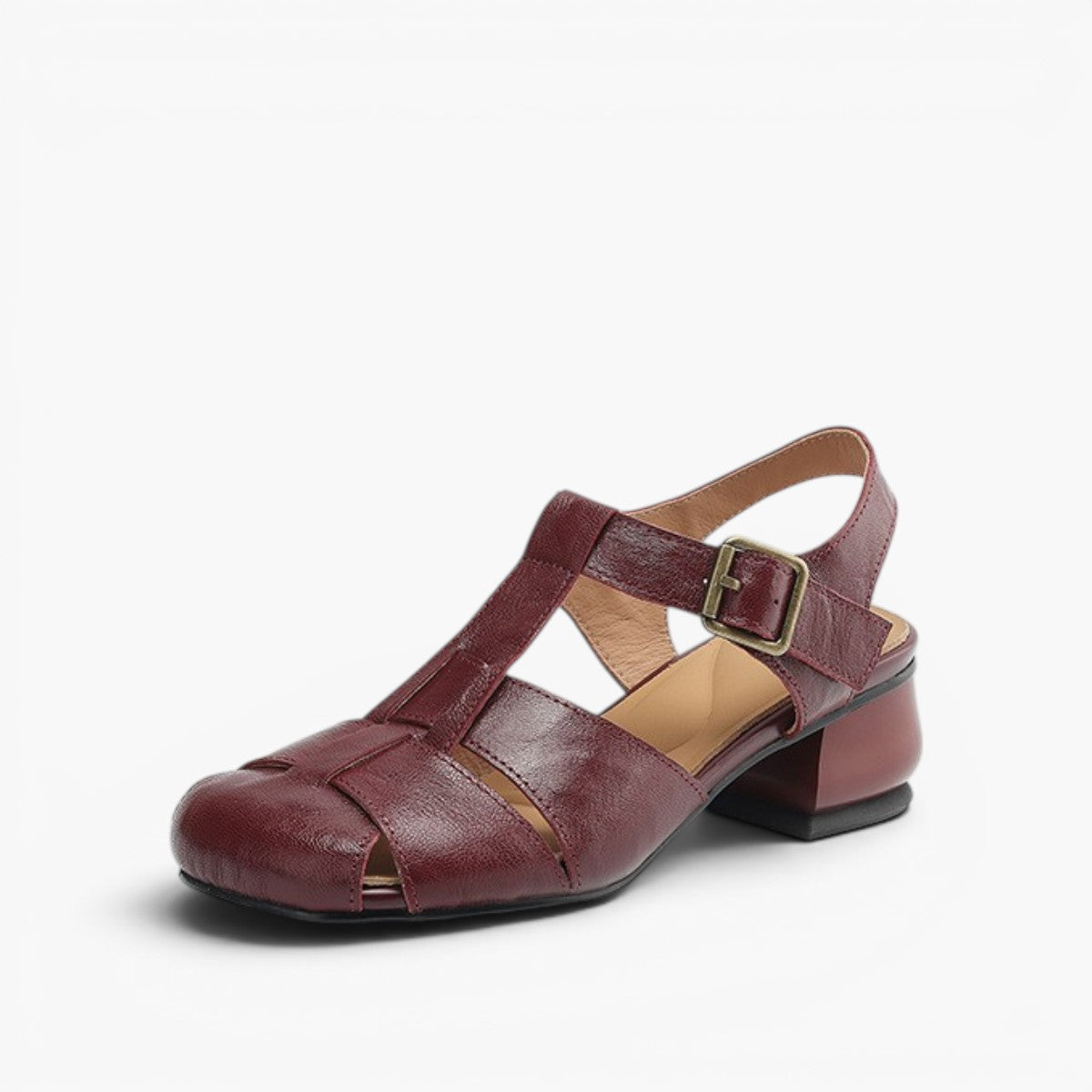 Women's Roman Leather Heels