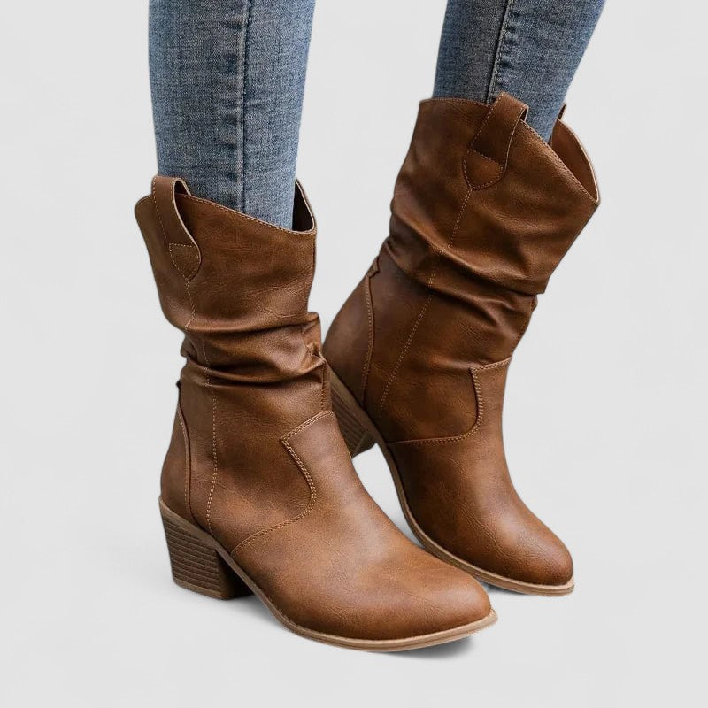 Dorinda™ | Slouch Heeled Boots