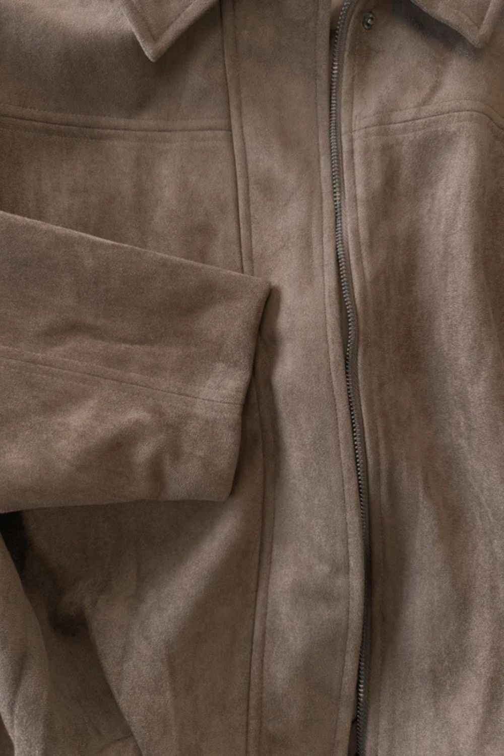 Women's Sculpted Volume Suede Bomber Jacket