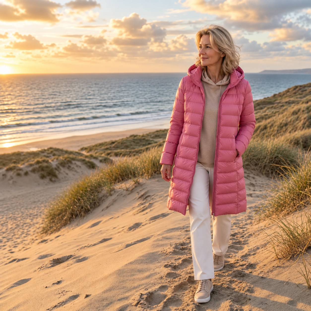 Ivona™ | Lightweight Long Hooded Puffer Jacket