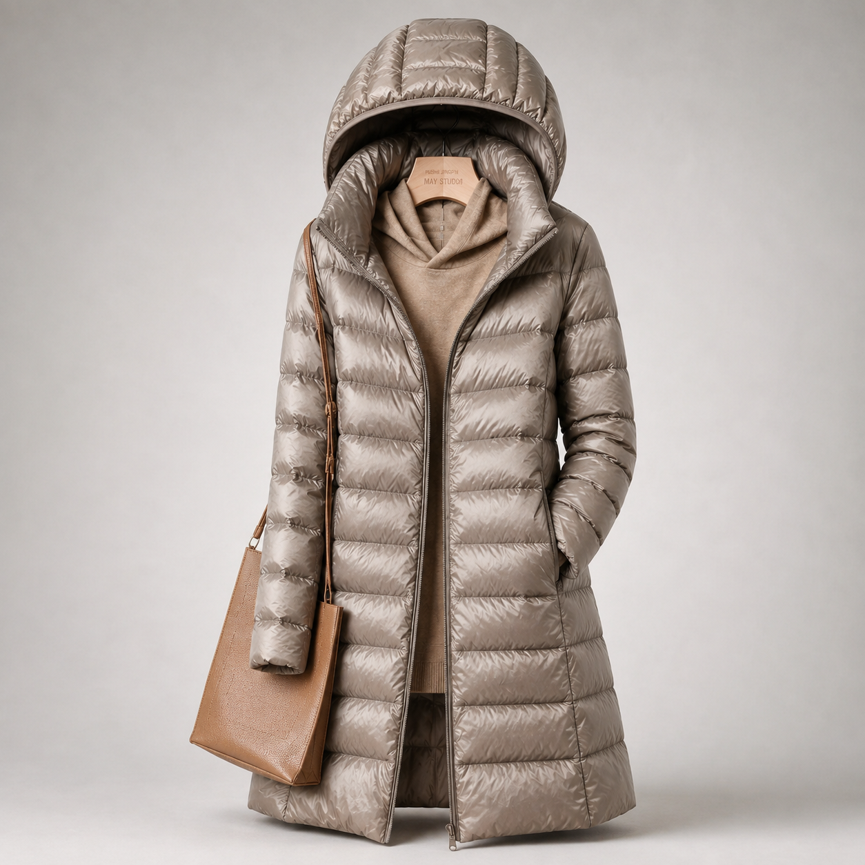 Ivona™ | Lightweight Long Hooded Puffer Jacket
