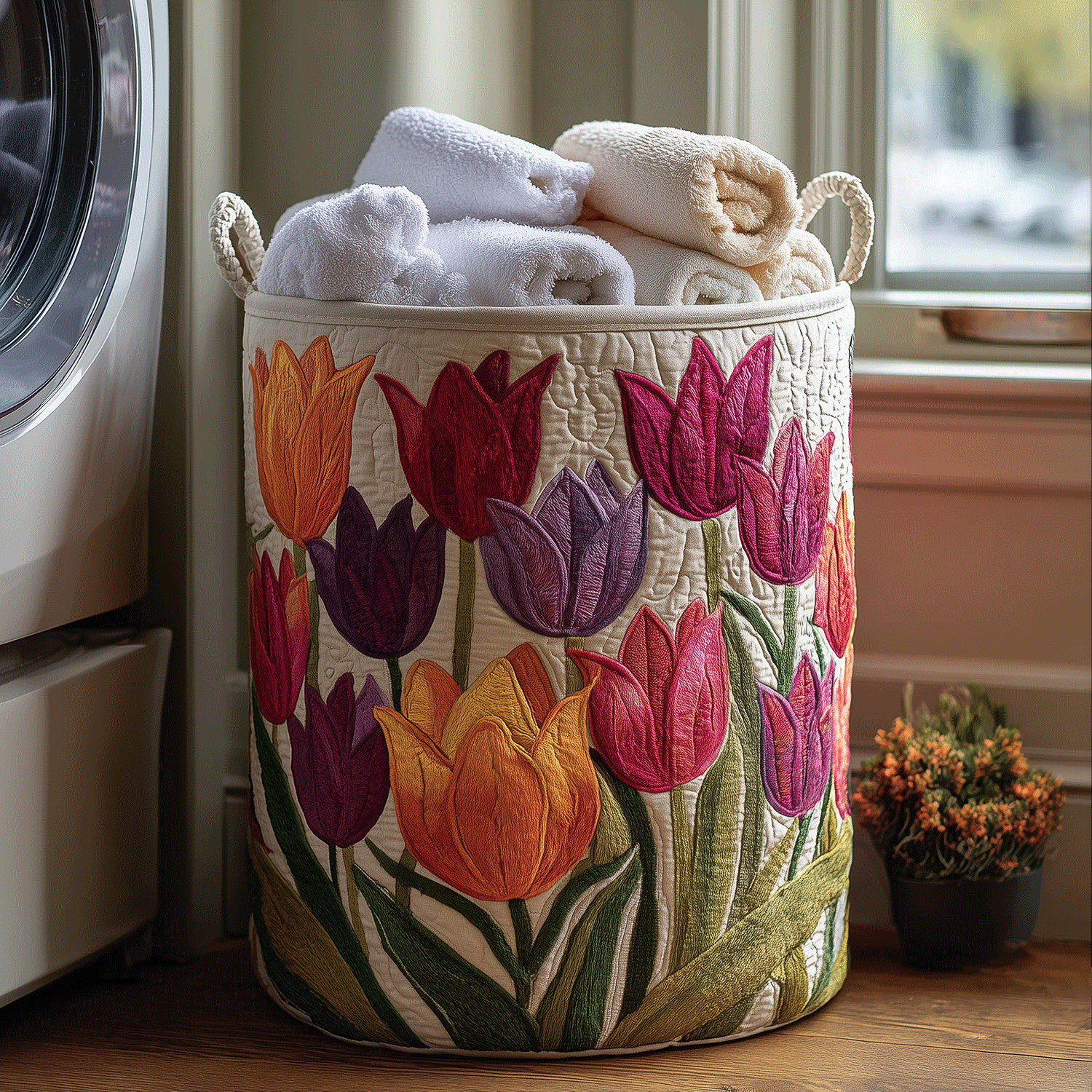 Jardena™ | Tulip Quilted Laundry Basket