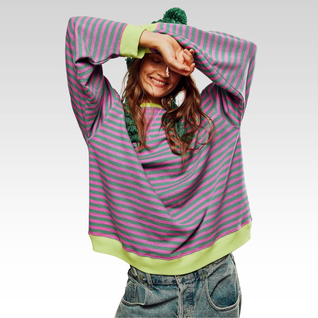 Frandelle™ | Striped Oversized Pullover