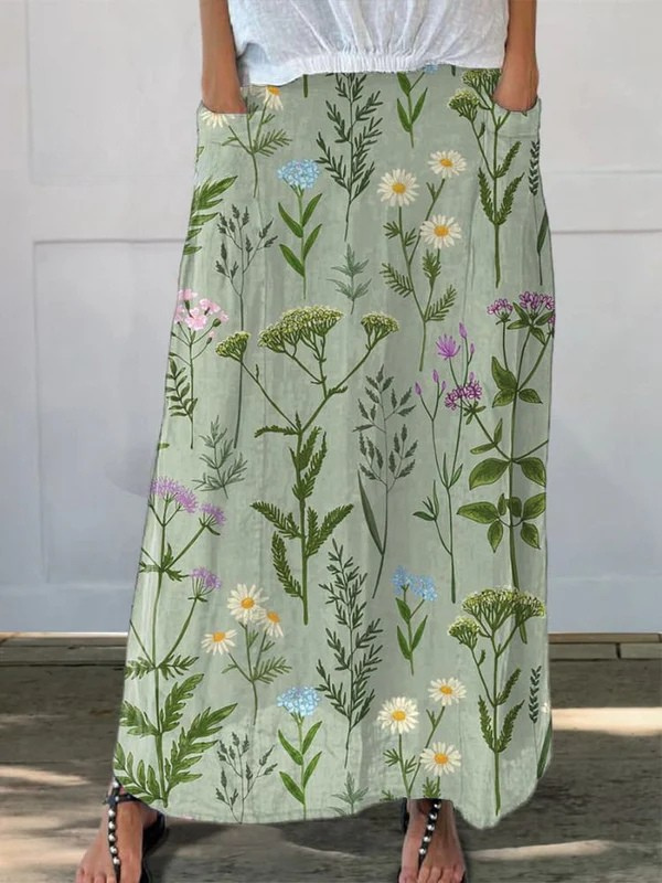 Edaline™ | Printed Midi Skirt