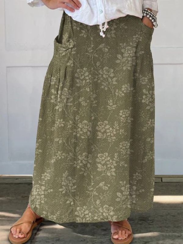 Odelia™ | Printed Midi Skirt