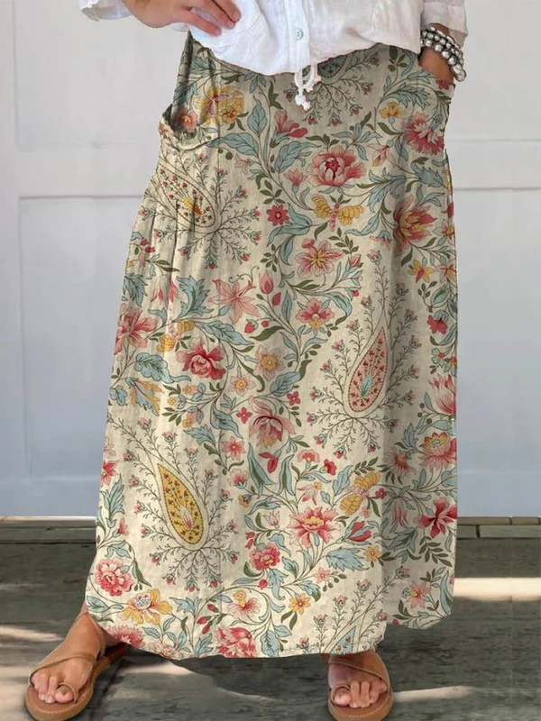 Maribelle™ | Printed Midi Skirt