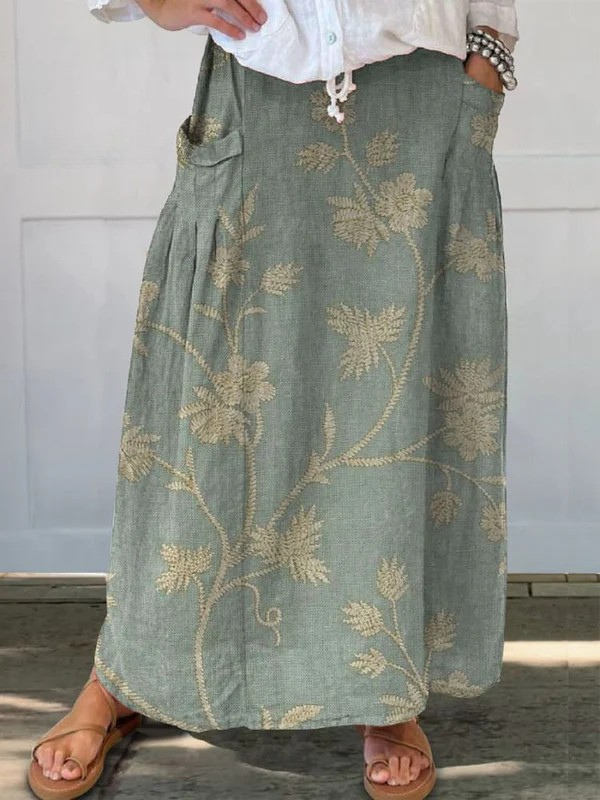 Priscilla™ | Printed Midi Skirt
