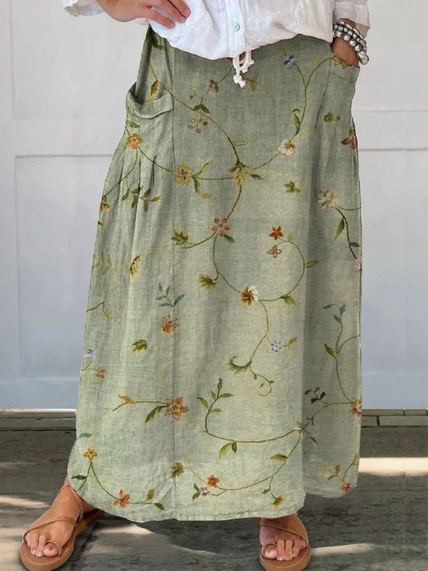 Jovine™ | Printed Midi Skirt