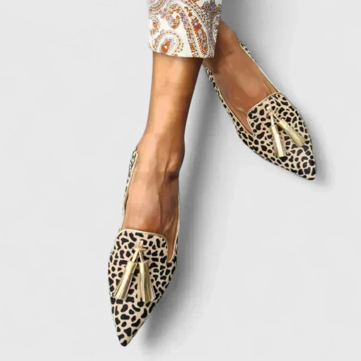 Naveera™ | Pointed-Toe Tassel Loafer Flat