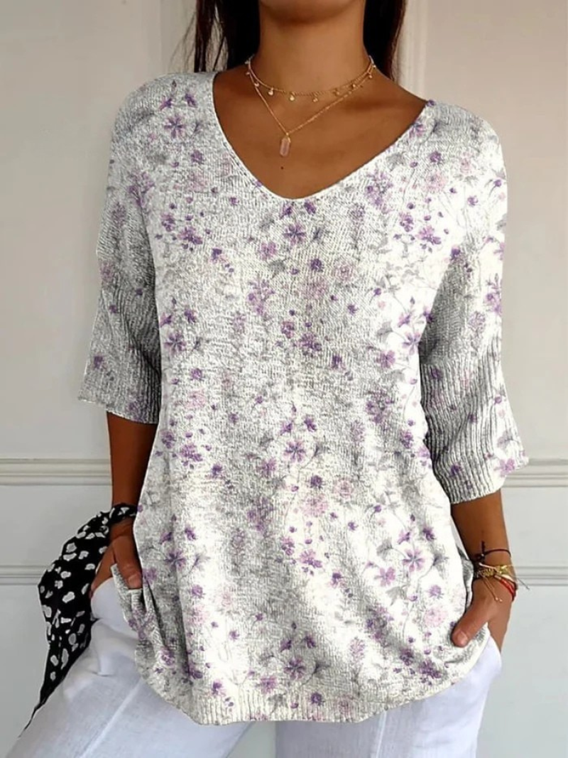 Pernette™ | Vintage Floral Casual Pullover