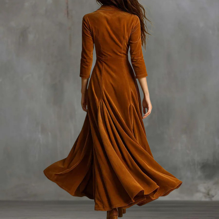 Raewyn™ | Elegant Flowing Button Maxi Dress