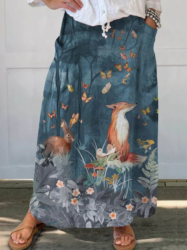 Vespine™ | Printed Midi Skirt