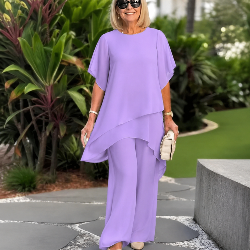 Beverly | Women's Elegant Asymmetrical Two-Piece Set
