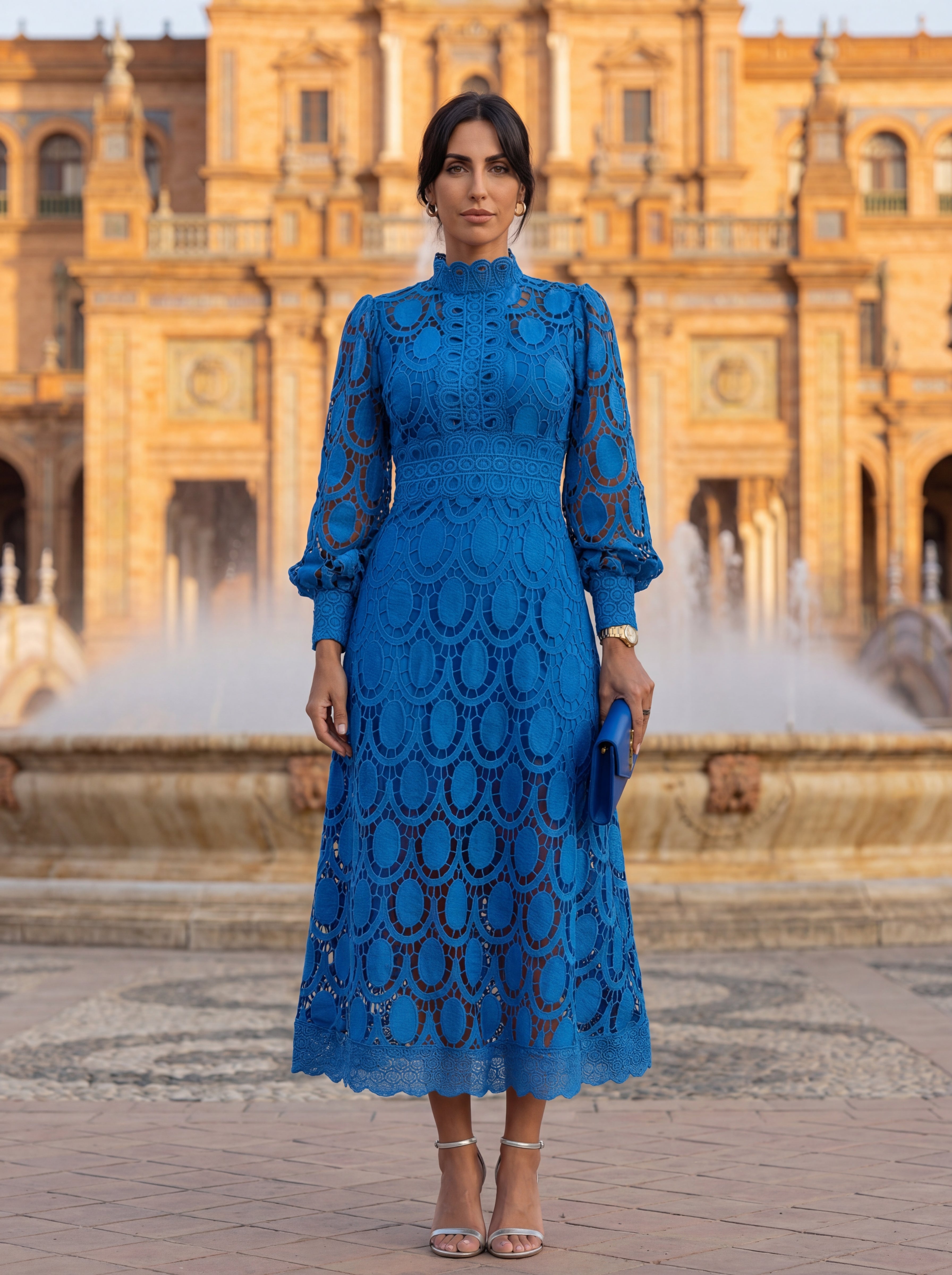 Orvelle™ | Elegant Lace Midi Dress