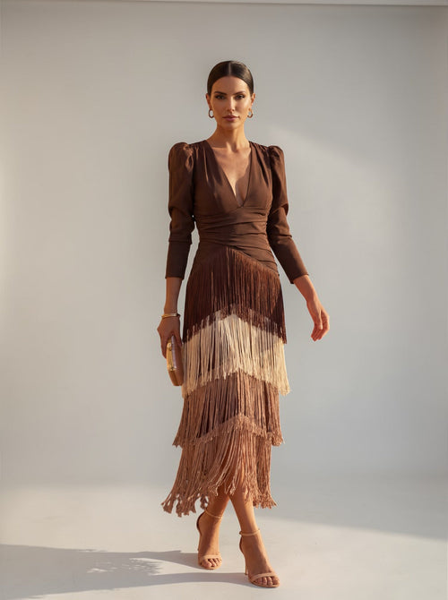 Regina™ Elegant Fringe Dress