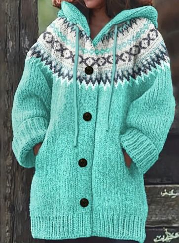 Ivona™ | Retro Hooded Cardigan