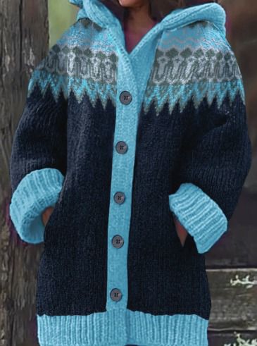 Mckenna™ | Retro Hooded Cardigan
