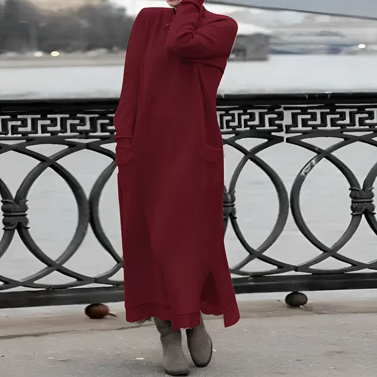 Renwick™ | Maxi Dress – Cozy Long Sleeve Oversized Winter Dress