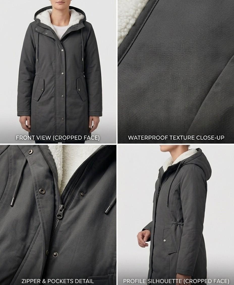 Minerva™ | Cozy Hooded Weatherproof Coat