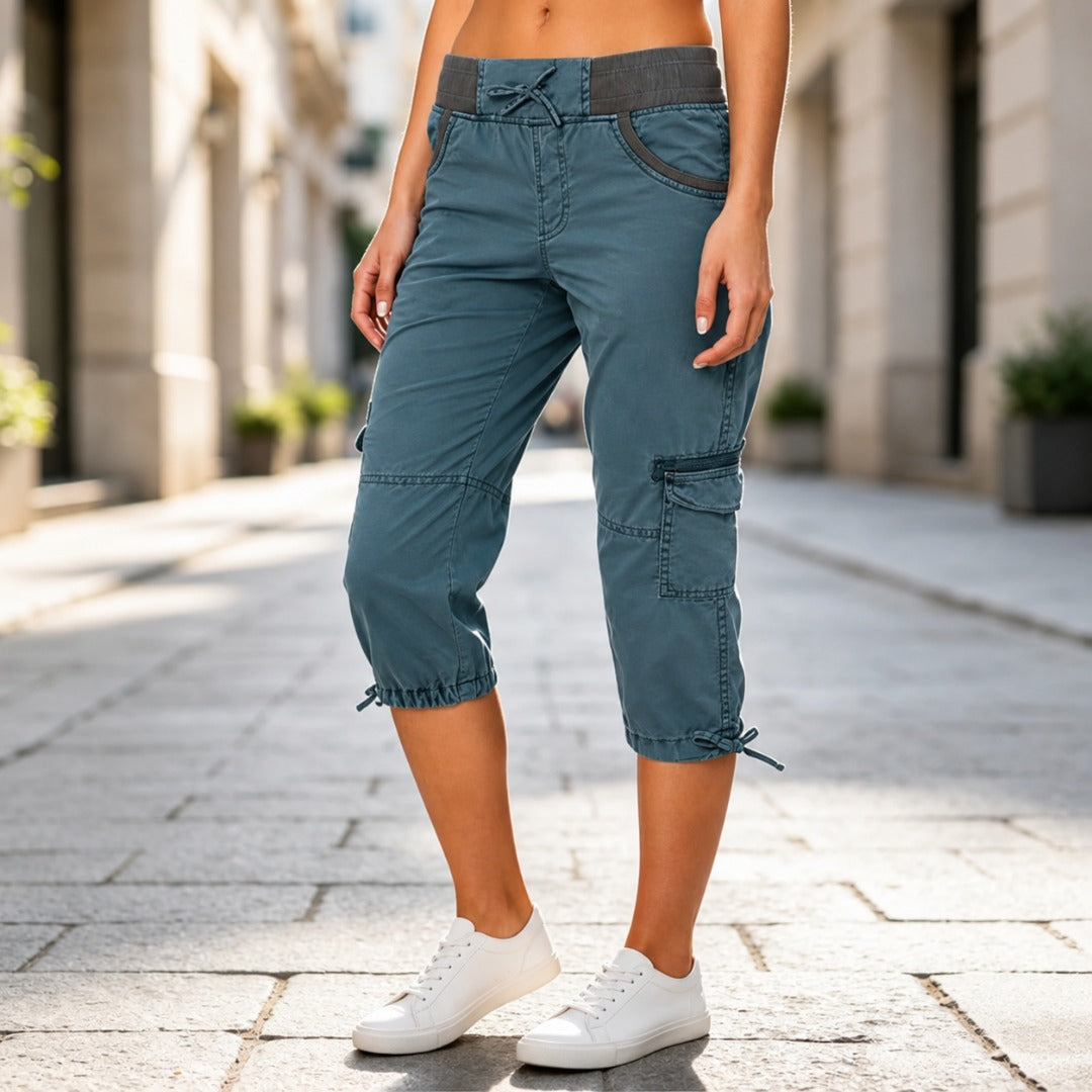 Orvana™ | High-Waist Cargo Capri Pants