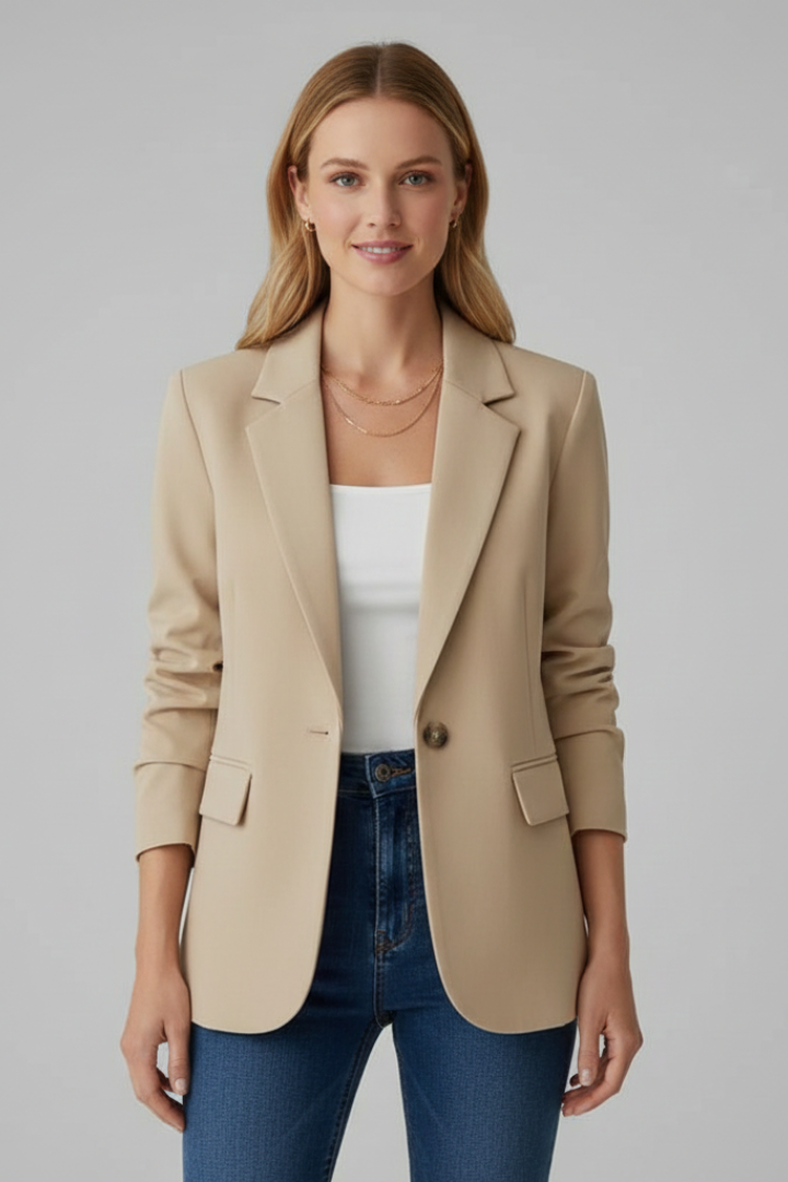 Rexelle™ | Blazer with Notched Lapel and Single Button