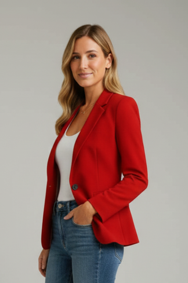 Rexelle™ | Blazer with Notched Lapel and Single Button