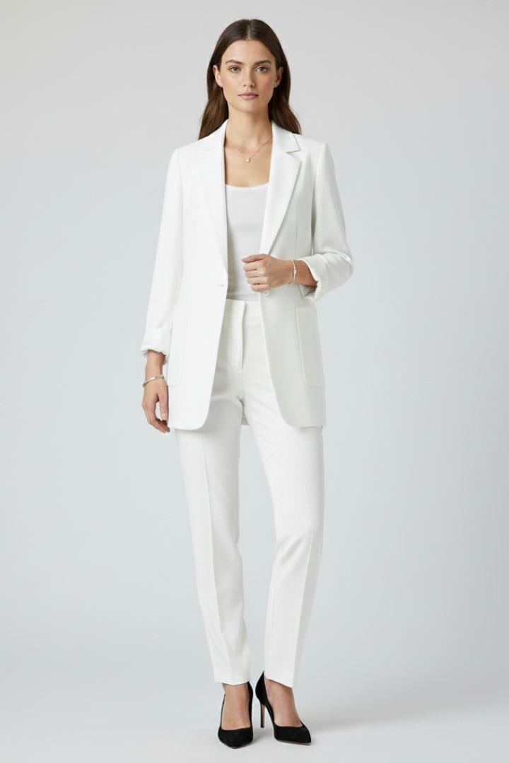 Clavinda™ | Open-Front Blazer with Structured Lapel