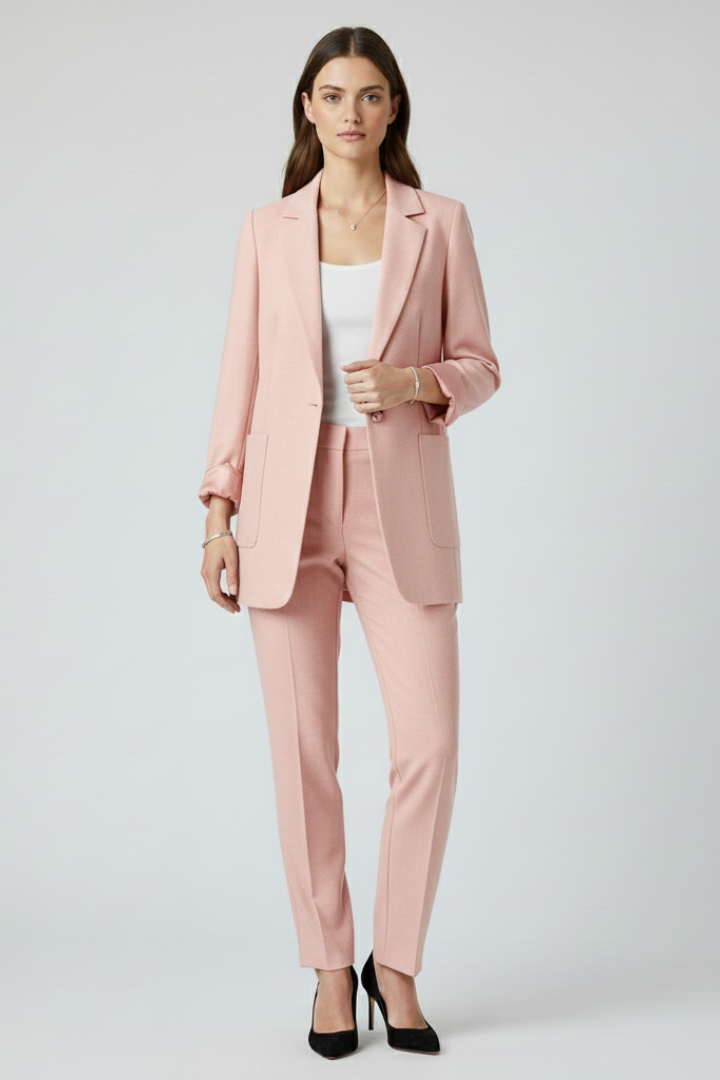 Clavinda™ | Open-Front Blazer with Structured Lapel