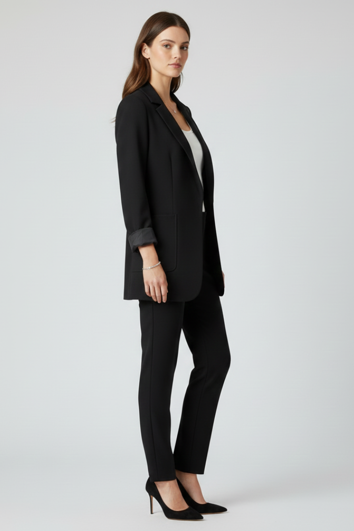 Clavinda™ | Open-Front Blazer with Structured Lapel