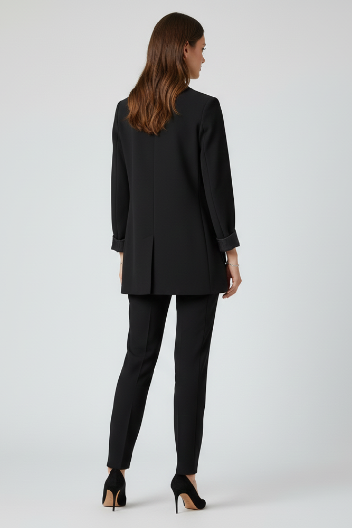 Clavinda™ | Open-Front Blazer with Structured Lapel