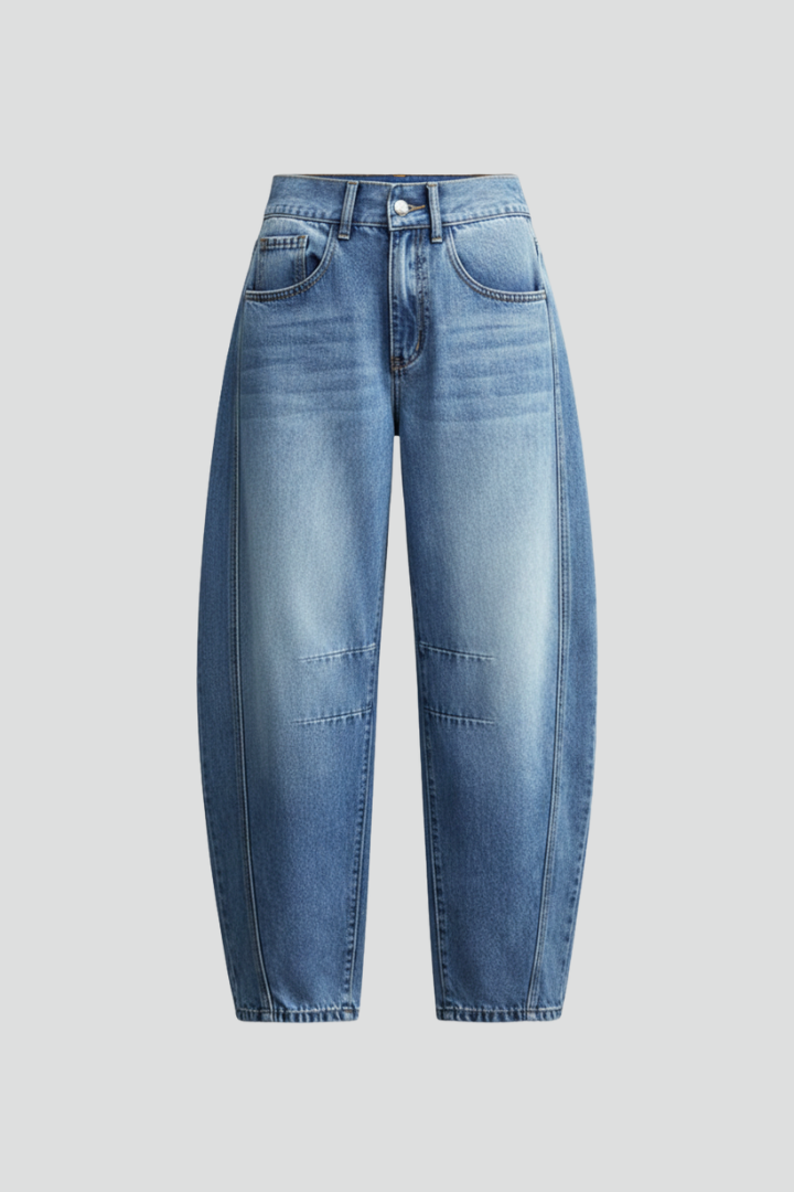Women’s Casual Low-Waist Straight-Leg Denim Jeans