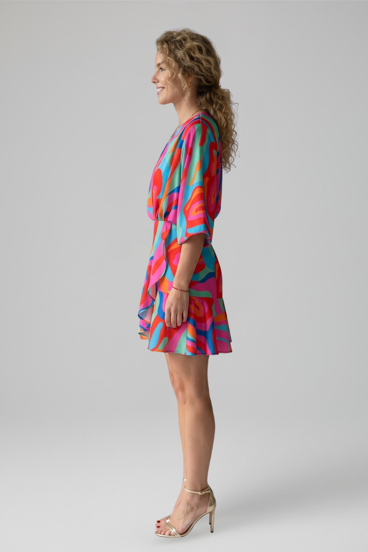 Arlowe™ | V-Neck Mini Dress