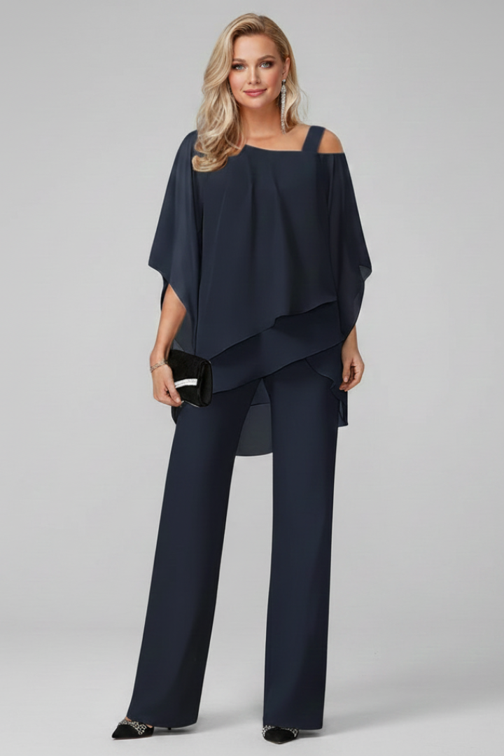 Women’s Off-Shoulder Flowing Wide-Leg Jumpsuit