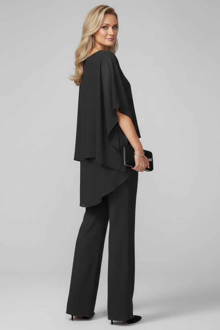 Women’s Off-Shoulder Flowing Wide-Leg Jumpsuit