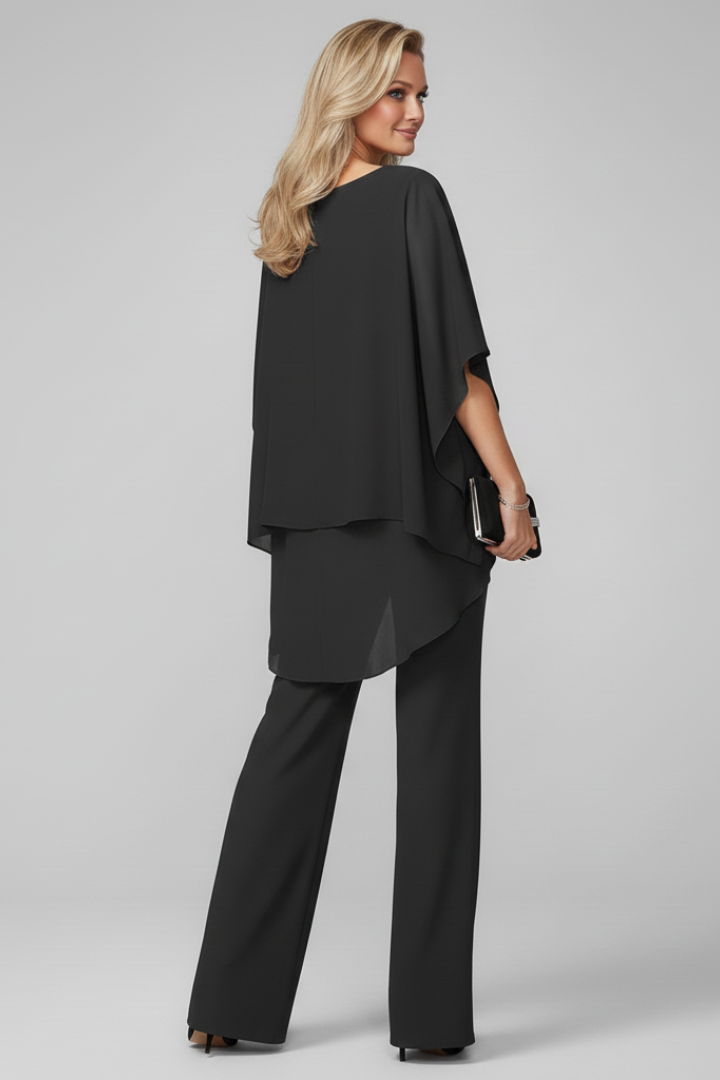 Women’s Off-Shoulder Flowing Wide-Leg Jumpsuit