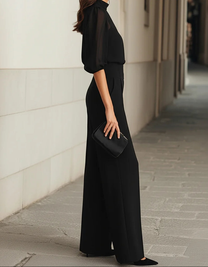 Portiana™ | Camisole Top & Wide-Leg Pants Three-Piece Set