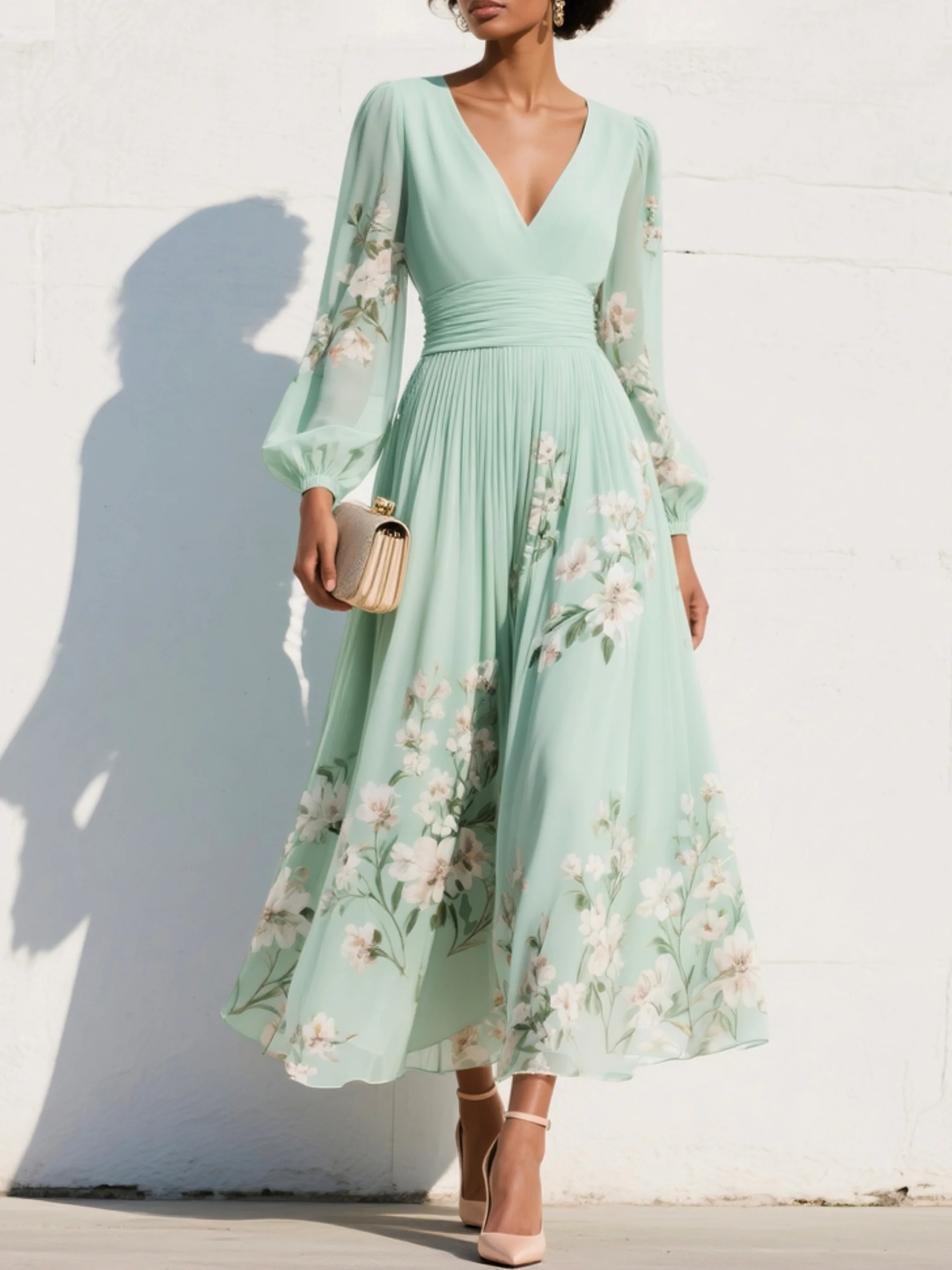 Nirena™ | Elegant Midi Dress