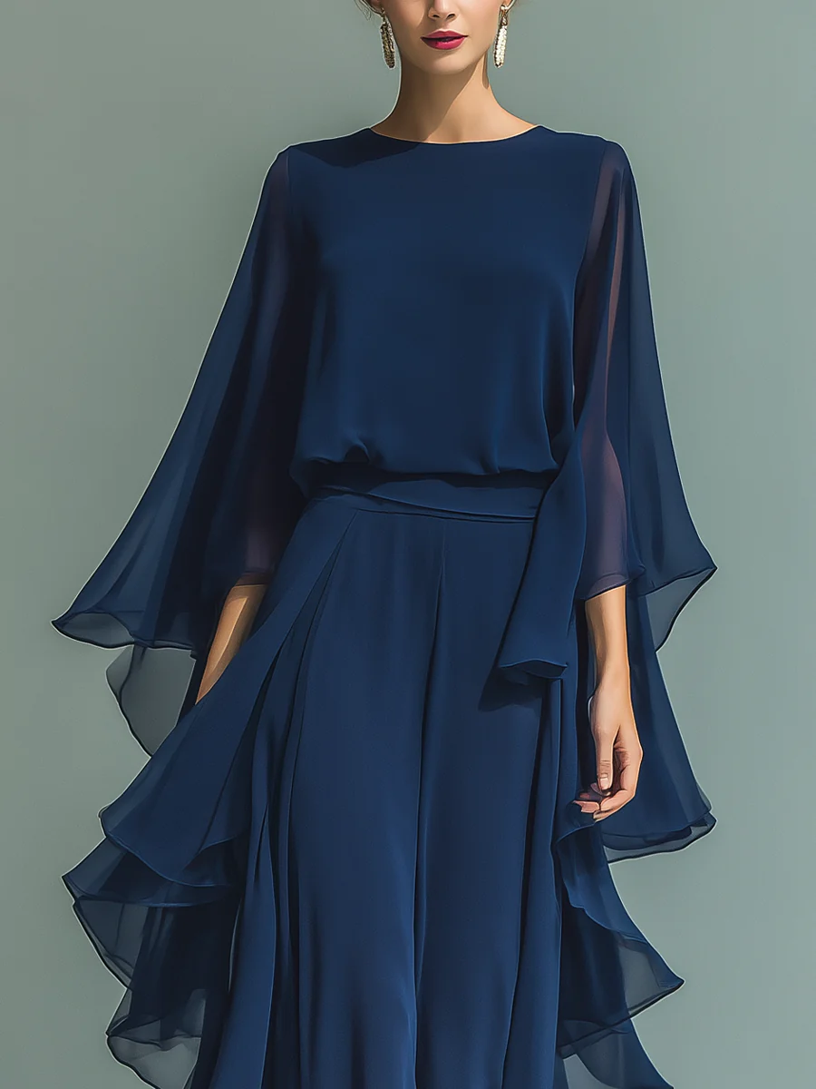 Michaela™ | Elegant Flared Sleeve Set