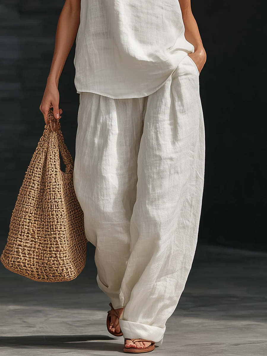 Zoë™ | Sleeveless Top & Wide-Leg Trouser Set