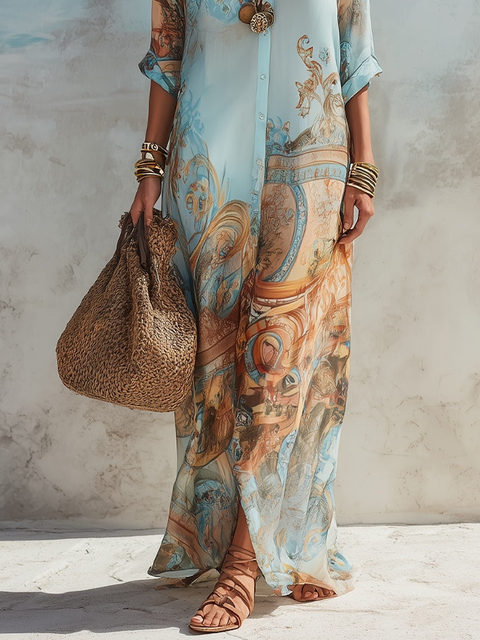 Azalea™ | Mediterranean Resort Maxi Dress