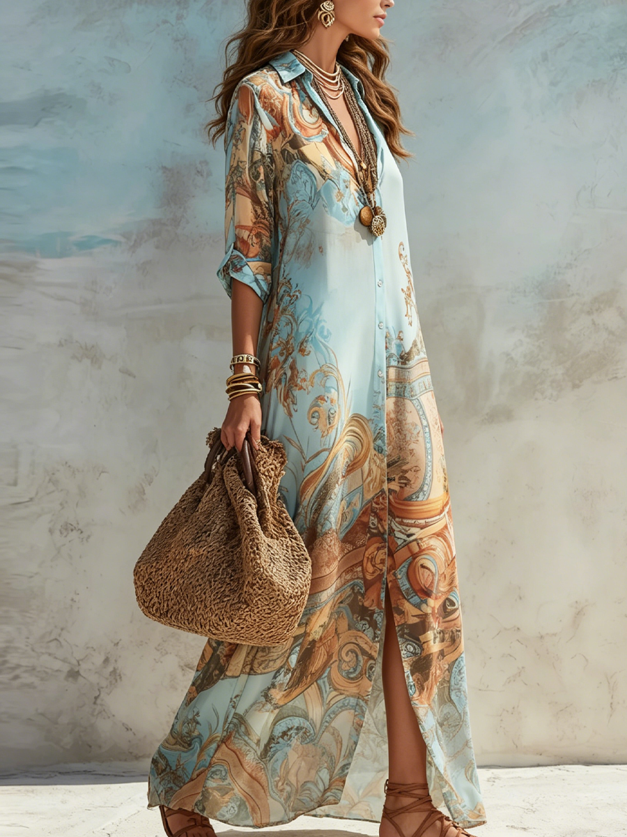 Azalea™ | Mediterranean Resort Maxi Dress