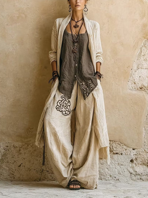 Cordelia™ | Camisole Pants And Jacket Three-piece Set