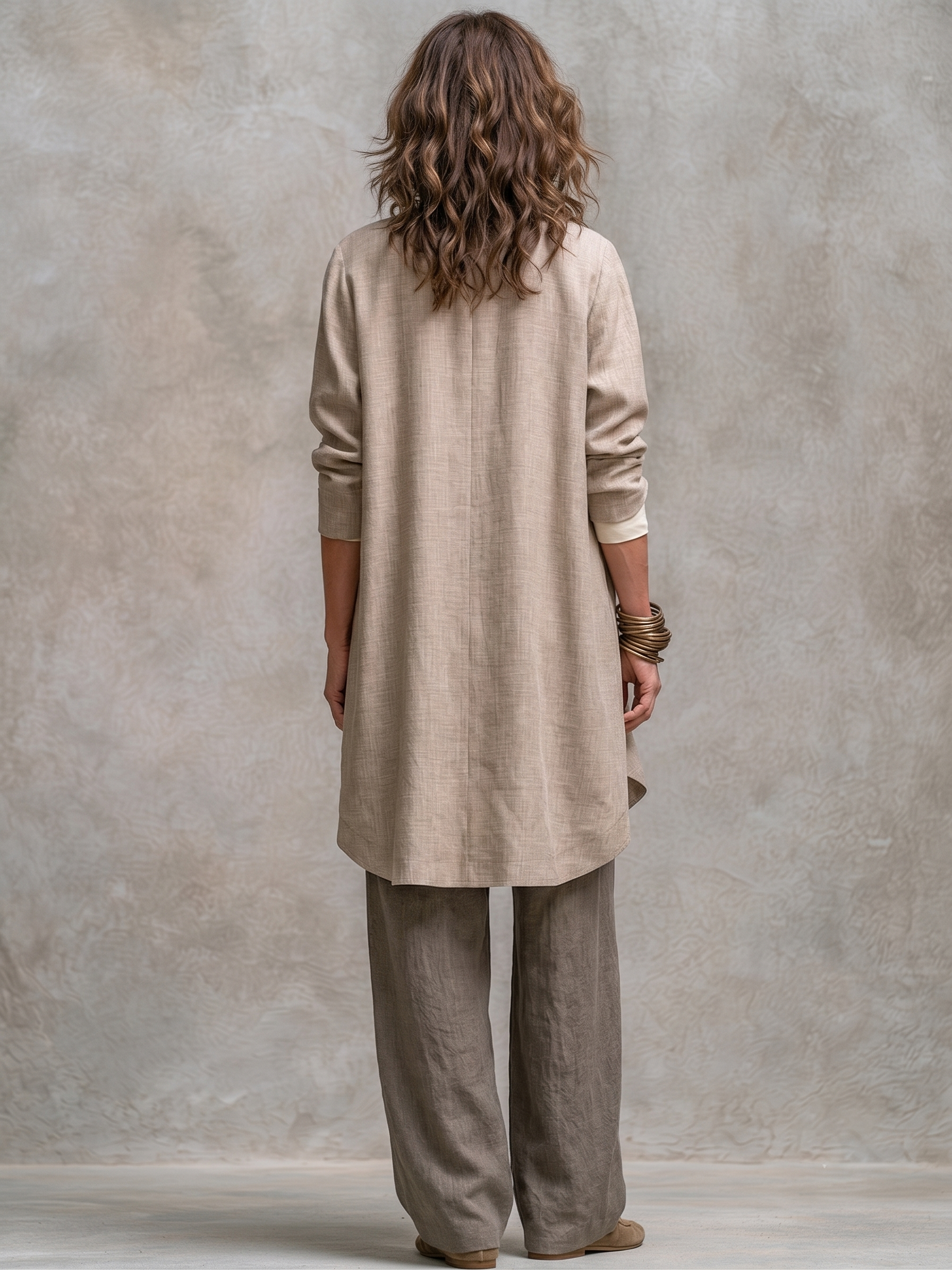 Grainne™ | Casual Layered Three-Piece Wide-Leg Pants Suit