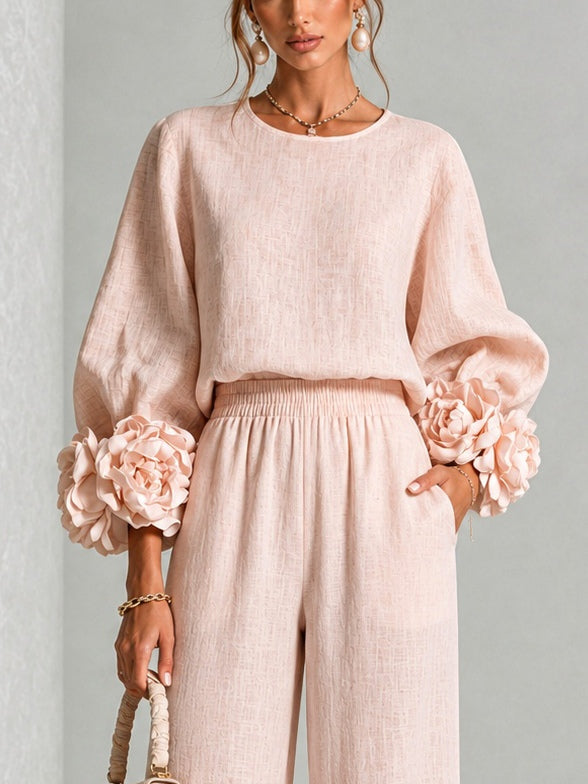Nicolinda™ | Floral Cuff Two-Piece Set