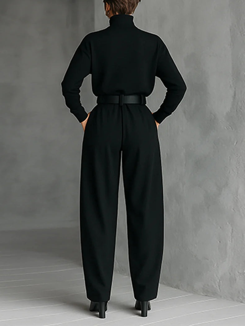 Doveline™ | Turtleneck Sweater & Wide-Leg Pants Set