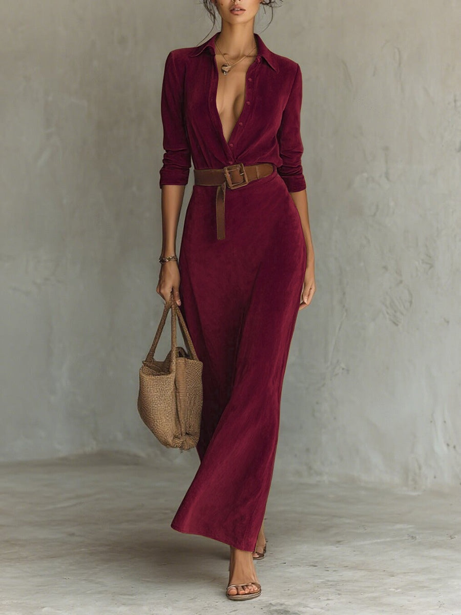 Annika™ | Belted Maxi Dress