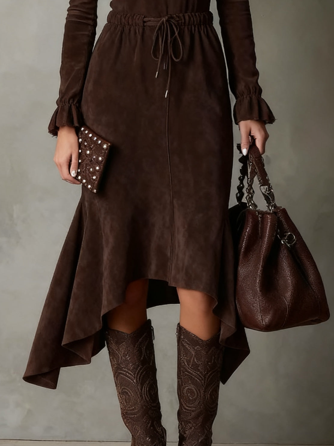 Jocara™ | Drawstring Midi Dress